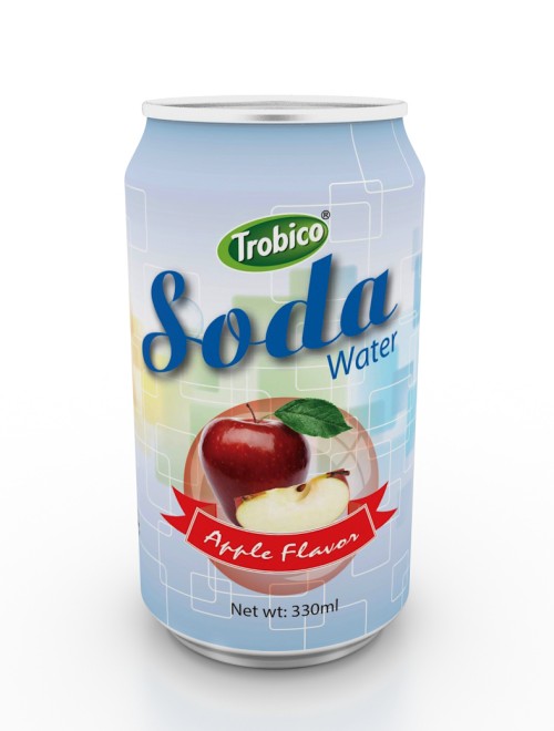 330ml apple flavor soda water